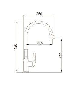 Смеситель для кухни Haiba HB73825-8