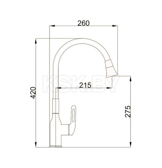 Смеситель для кухни Haiba HB73825-8 (HB73825-8) 