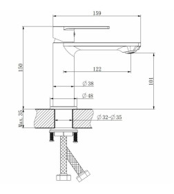 Смеситель для раковины Haiba HB10639