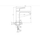 Смеситель для раковины Haiba HB10575-7, черный (HB10575-7) 