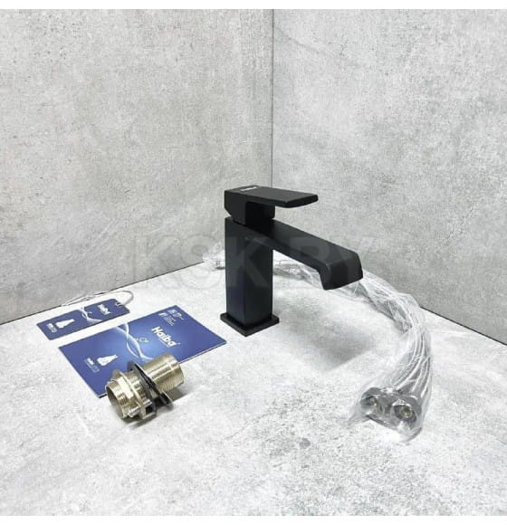 Смеситель для раковины Haiba HB10575-7, черный (HB10575-7) 