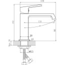 Смеситель для раковины Haiba HB10575, хром (HB10575) 