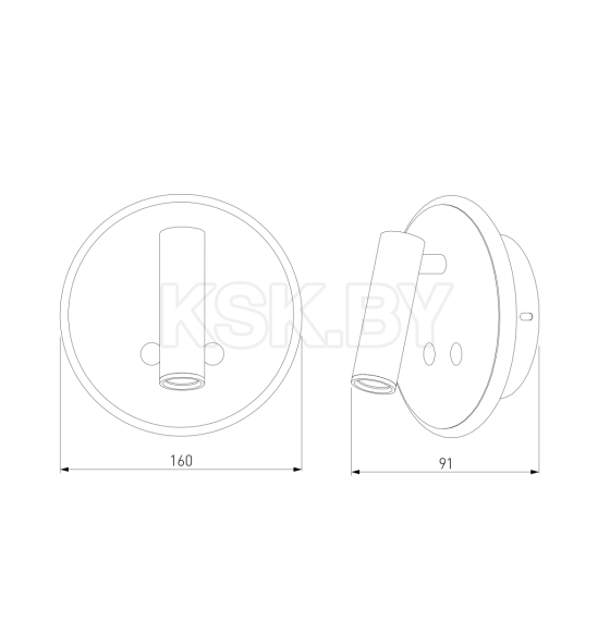 Настенный светодиодный светильник Tera LED белый (3/7Вт) MRL 1014 ES (a043968) 