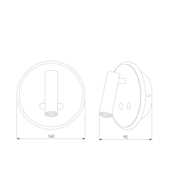 Настенный светодиодный светильник Tera LED серебро (3/7Вт) MRL 1014 ES