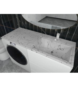 Умывальник Marko Марсал 120 правый (белый мрамор)