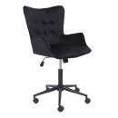 Кресло поворотное BELLA black, Seven 035, велюр/черный (116144) 