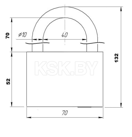 Замок навесной Зенит ВС 1.02-01 (БП-00011489) 