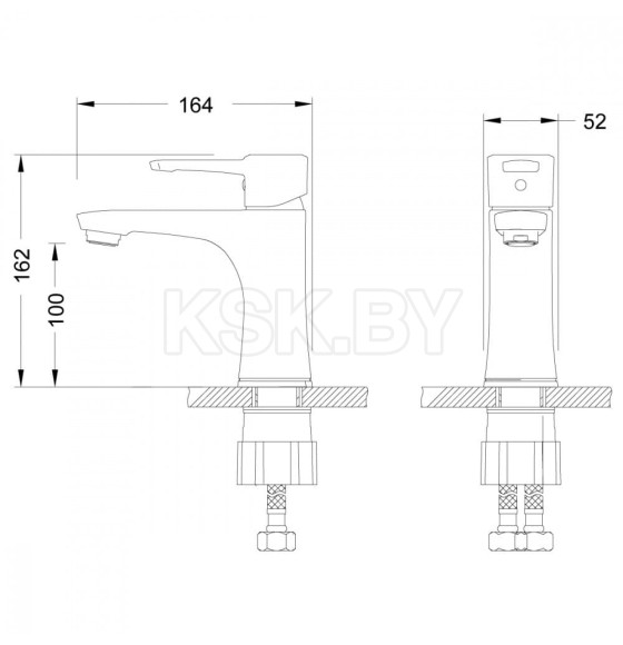 Смеситель для умывальника Lemark Эвита LM0506C  (LM0506C) 