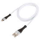 Кабель USB - Lightning 10W 2A в мягкой оплетке 1,5 м (белый) SKYWAY S09601008 (S09601008) 