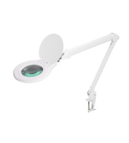Лупа на струбцине круглая 5D с подсветкой 60LED и регулировкой яркости (белая) REXANT 31-0532