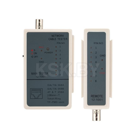 Тестер кабеля RJ-45 + BNC (HT-C003/TL-5248) REXANT 12-1001 (12-1001) 