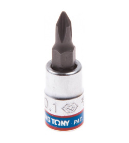 Головка торцевая 1/4" с вставкой-битой PH2х37 мм KING TONY 203102