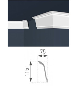 Багет "LUX" потолочный E-37 (115/75)