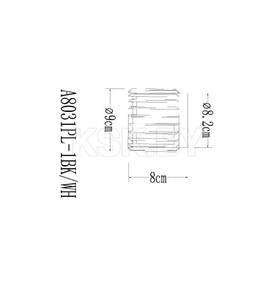 Светильник потолочный Arte Lamp ATRIA A8031PL-1BK (A8031PL-1BK) 