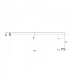 Кронштейн для верхнего душа IDDIS, 001SB33i61