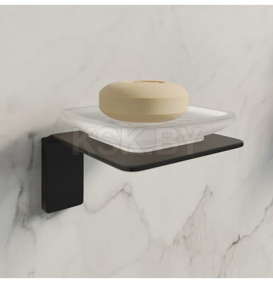 Мыльница настенная, стеклянная,цвет черный.IDDIS Slide арт.SLIBSG0i42 (SLIBSG0i42) 