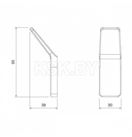 Крючок металлический,цвет черный.IDDIS.Slide арт.SLIBS10i41 (SLIBS10i41) 