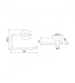 Держатель для туалетной бумаги .IDDIS.Sena.арт.SENSS00i43