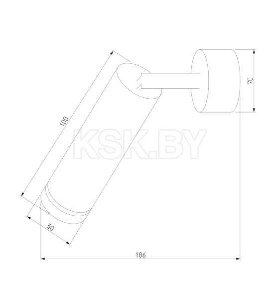 Настенный светодиодный светильник 7Вт Glory SW LED серебро ES (a043958) 