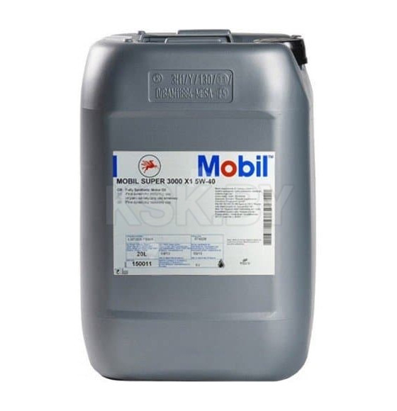 Масло моторное Mobil Super 3000 Х1 5W-40, 20л (150011) 