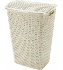 Корзина бельевая My Style 55L кремовая / Off white 885