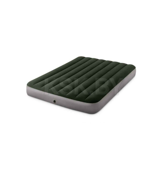 Матрас надувной Intex Downy Airbed, встроенный ножной насос, 64763 (64763) 