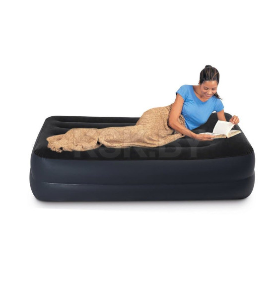 Матрас надувной Intex PILLOW REST RAISED AIRBED 99х191х42см (Twin) со встроенным насосом, 64122 (64122ND) 