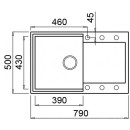 Мойка кухонная из гранита Elleci, Easy 300, Bianco Titano 68 (LGY30068) (LGY30068) 