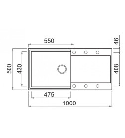 Мойка кухонная из гранита Elleci, Easy 480 G62 Bianco Antico (LGY48062)