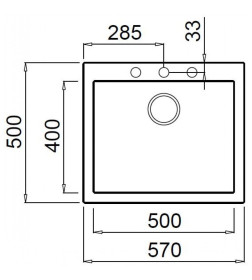 Мойка кухонная из гранита Elleci, Quadra 105 , K93 Dove Grey (LKQ10593)