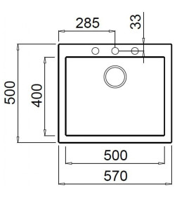 Мойка кухонная из гранита Elleci, Quadra 105 , M79 Aluminium (LMQ10579)