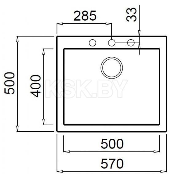 Мойка кухонная из гранита Elleci, Quadra 105 , M79 Aluminium (LMQ10579) (LMQ10579) 