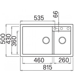 Мойка кухонная из гранита Elleci, Quadra 440 K96 White (LKQ44096)