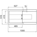 Мойка кухонная из гранита Elleci, Smart 480 M73 Titanium (LMI48073SMT) (LMI48073SMT) 