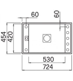 Мойка кухонная из гранита Elleci, Value 130, Undermount K86 Black (LKV13096)