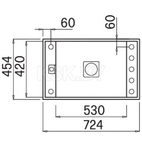 Мойка кухонная из гранита Elleci, Value 130, Undermount K86 Black (LKV13096) (LKV13096) 