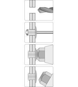 Заклепочник-гармошка 2,4-6,4мм. YATO