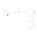 Настенный светодиодный светильник Molly LED черный MRL LED 1015 7Вт ES (a043982) 