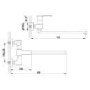 Смеситель для ванны Lemarc Базис LM3617C (LM3617C) 