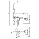 Смеситель с гигиеническим душем Lemark Соло LM7165C (LM7165C) 
