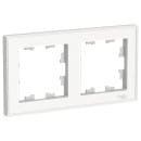 Рамка 2-постовая, белый, Schneider Electric Atlasdesign ART (ATN200102) 