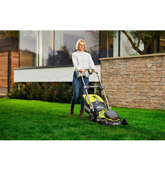 Газонокосилка аккумуляторная RYOBI RY18LMX40A-0 (без батареи) ONE + (5133004584) 