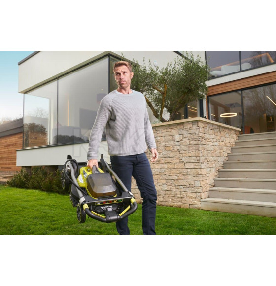 Газонокосилка аккумуляторная RYOBI RY18LMX40A-0 (без батареи) ONE + (5133004584) 