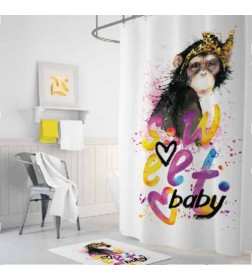Штора для ванной без колец Tropikhome 180х200 SWEET BABY