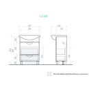 Тумба напольная Vigo Callao 60 под умывальник Балтика tn.CAL.BAL.60.2Y (tn.CAL.BAL.60.2Y) 