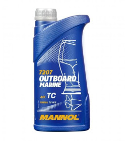 Моторное масло Mannol 2-Takt Outboard Marine API TD NMMA TC-W3, 1л