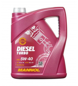 Моторное масло Mannol Diesel Turbo 5W-40 CI-4/SL, 5л.