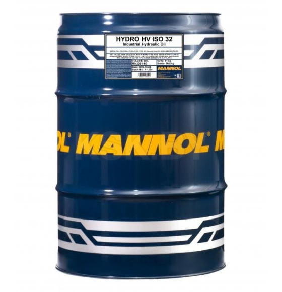 Индустриальное масло Mannol Hydro HV ISO 32, 208л. (MN2201-DR) 