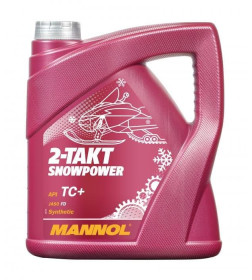 Моторное масло Mannol 2-Takt Snowpower TC+,  4л.