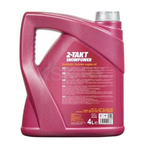 Моторное масло Mannol 2-Takt Snowpower TC+,  4л. (MN7201-4) 